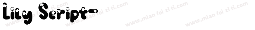 Lily Script字体转换
